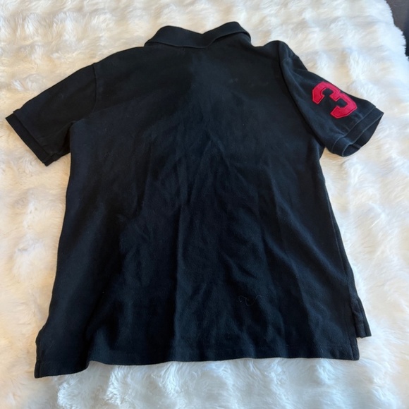 Preowned, PoloRalphLauren, black rugby collar shirt, boys size M (10/12) - Picture 5 of 5